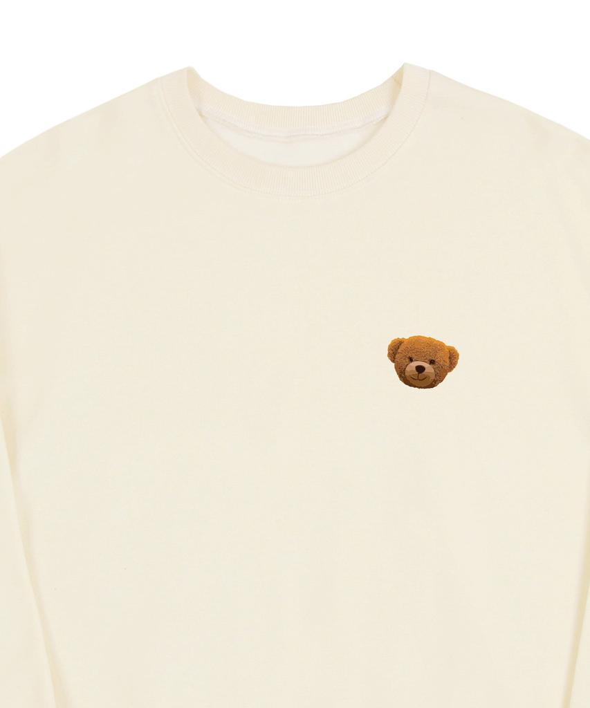 GRAVER [Unisex] Small Of Bear Sweatshirt_Cream