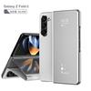 Galaxy Z Fold6 Flip Case With Stand Mirror Finish Full Coverage PC Cover Black Gold Purple Blue Rose