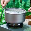 Outdoor Kochtopf Große Kapazität 1,8L Fermenter Titan Topf Hänge Topf mit Deckel Ultraleicht Tragbar Camping Wandern Rucksack