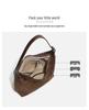 Women's Large Capacity Frosted Retro Shoulder & Crossbody Bucket Bag - Versatile for Autumn/Winter 2024
