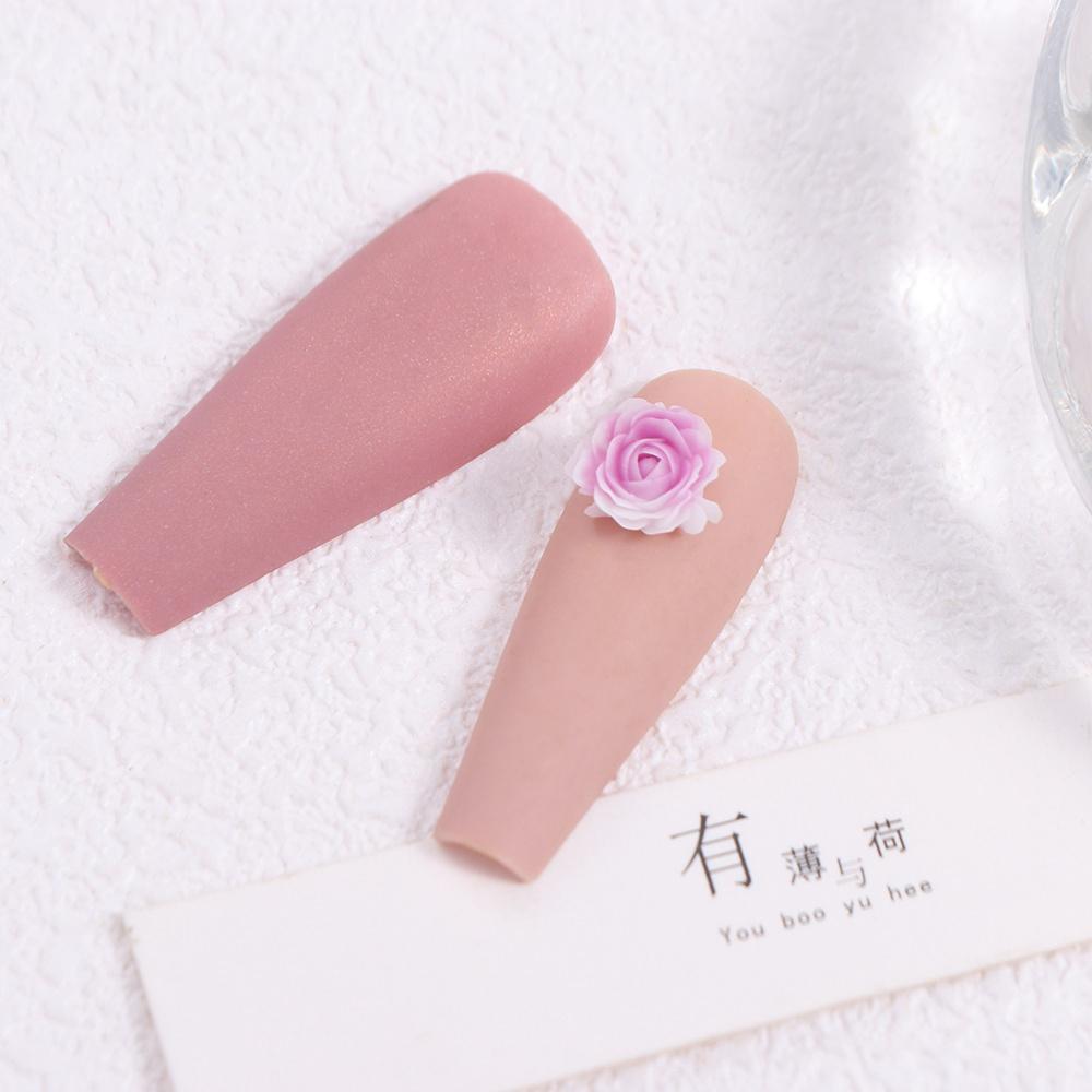50 Pcs 3D Mixed Size Nail Art Decoration Resin Gradient Rose Nail Drill Accessories  Women