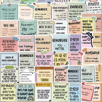 50 Reminder Sticky Notes Series Graffiti Stickers Guitar Notebook Suitcase DIY Waterproof