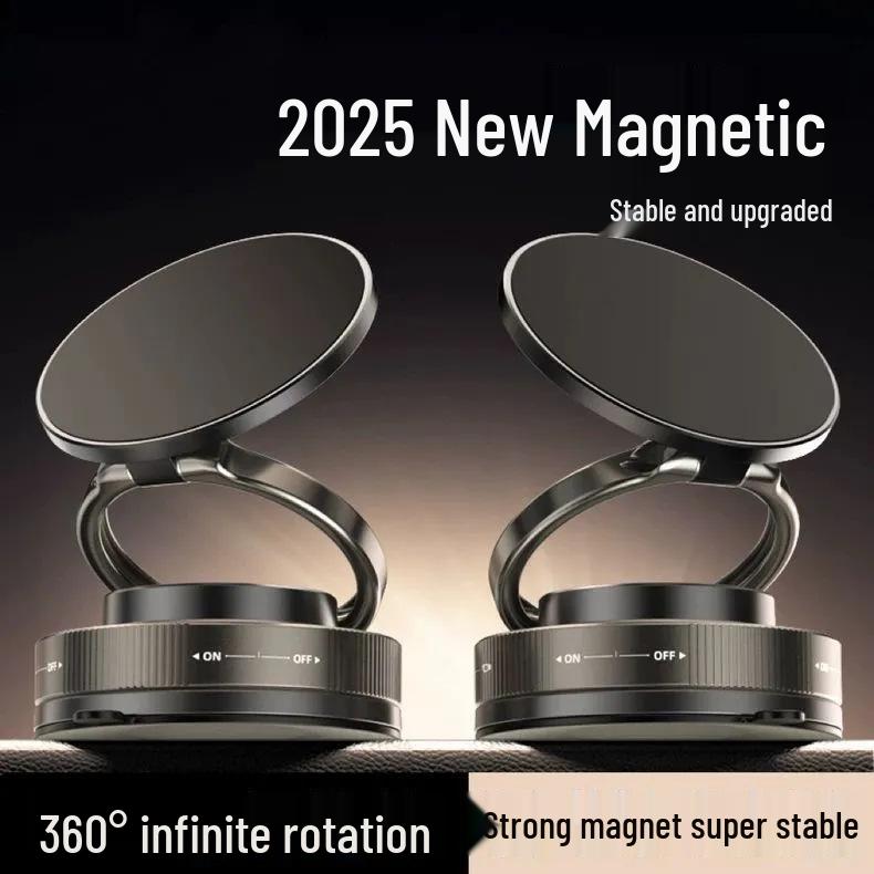 

2025 Magnetic Phone Holder with Automatic Suction for Car, Home, or Desktop Use чёрный