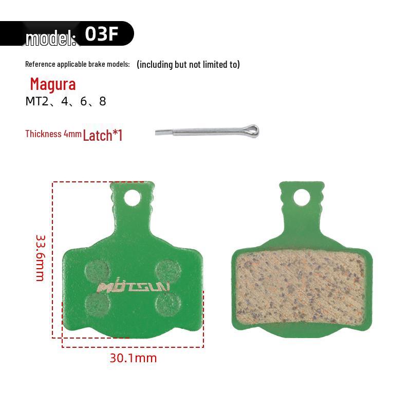 Hydraulic Disc Brake Ceramic Pads for Mountain Bikes