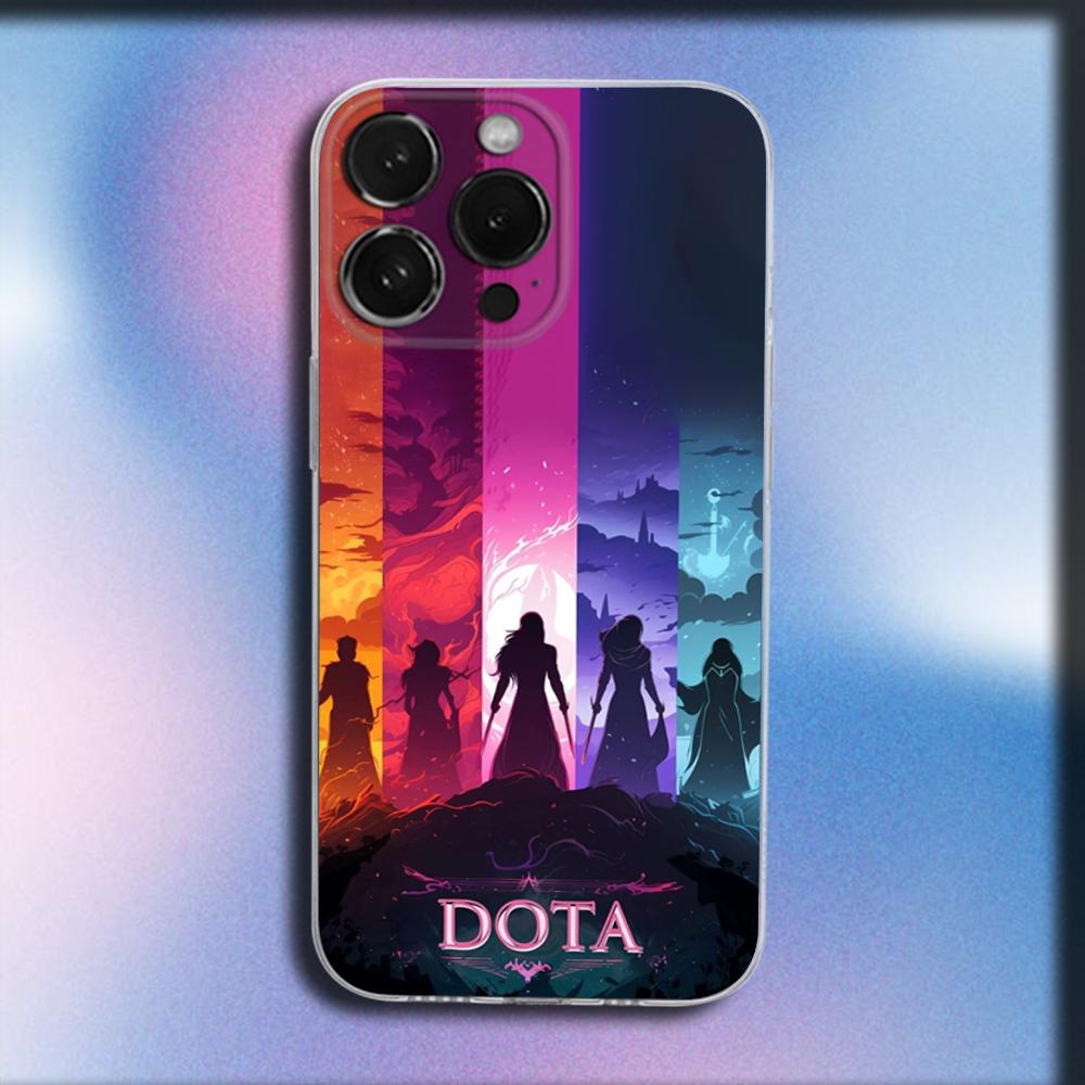 D-Dota 2 Cool Game Phone Case For iPhone 16,15,14,13,12,11 Plus,Pro,Max,XR,XS,X,Plus,SE,Mini Transparent Soft Cover