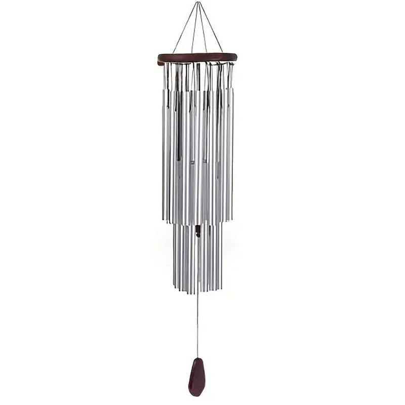 Large-sized Wind Chime 27-tube Aluminum Solid Wood Wind Chime Hanging Decoration Home Decoration Homestay Wall Decoration