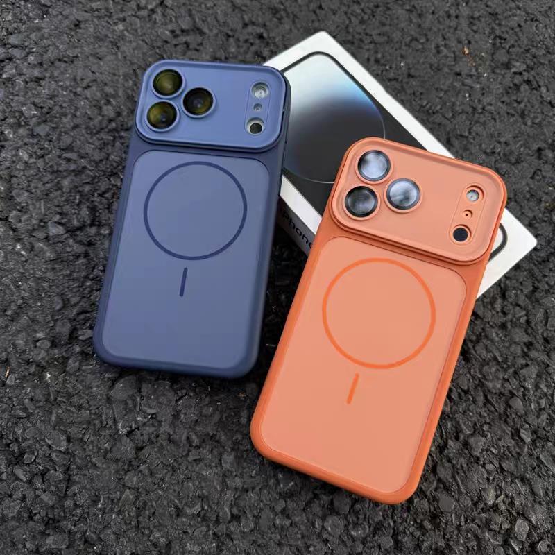 For Magsafe Magnetic Phone Case For iPhone Instantly Turn 17 16 15 14 Plus Pro Max Wireless Charge Matte Non-slip Cover