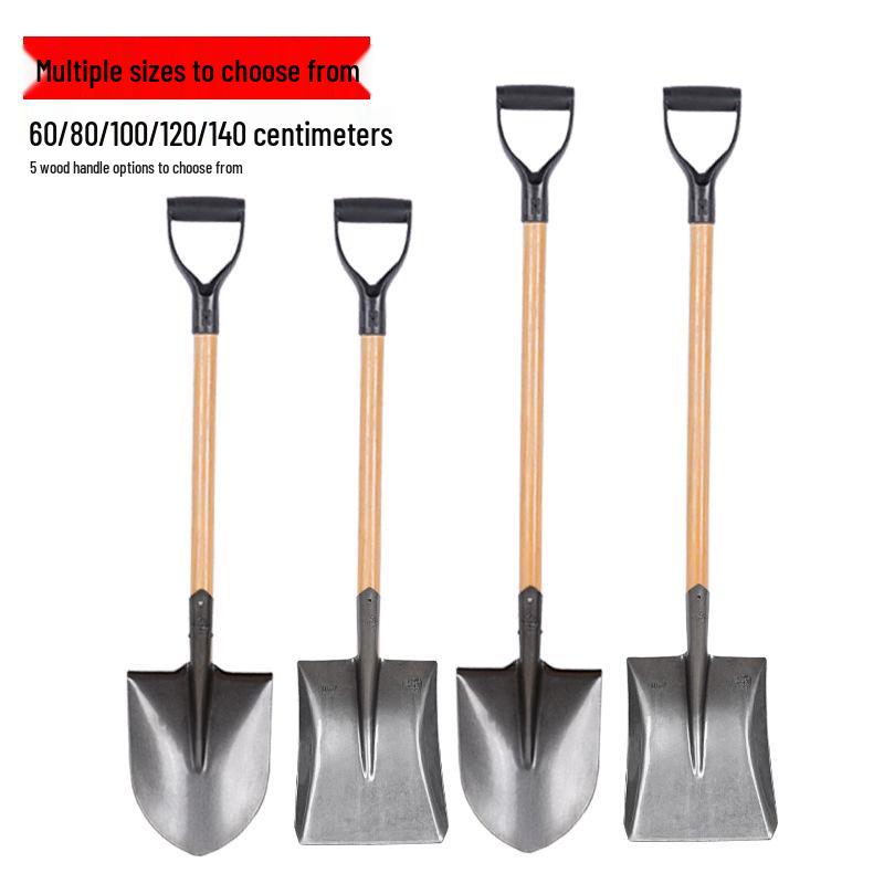 Large Manganese Steel Gardening Shovel for Digging, Planting Trees, Flowers, Vegetables – Thickened Iron for Agricultural Use