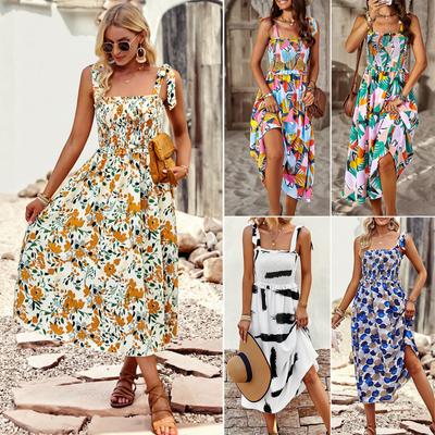 Summer Dress Elegant Midi Skirt