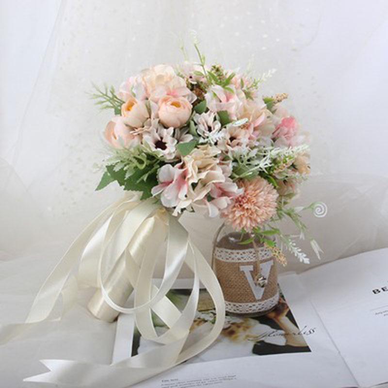 Koreanischer Waldstil Braut-Handstrauß für Hochzeit oder Foto-Requisiten