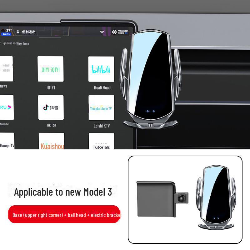 Tesla Model 3/Y Araç Telefon Tutucu: Çok Fonksiyonlu Navigasyon İç Aksesuar