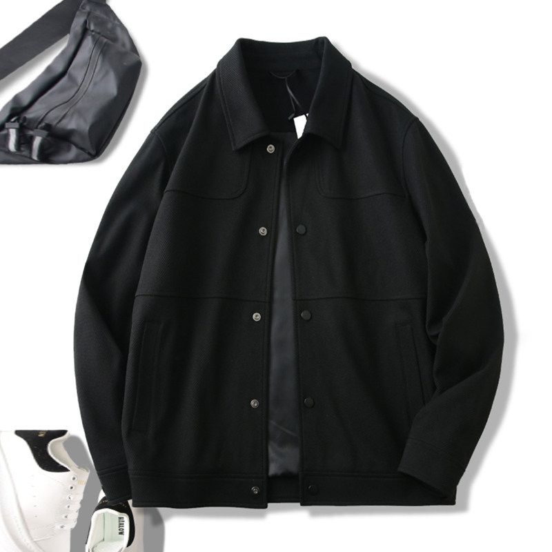 Japanese Style Casual Cargo Pants Men's Spring and Autumn Patchwork Retro Trendy Easiest for Match Export Export Tail Single Men's Clothing Jacket