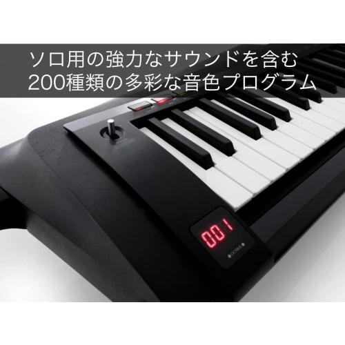 KORG RK-100S 2BK Translucent Black Battery-Powered Keytar Synthesizer Stage Keyboard