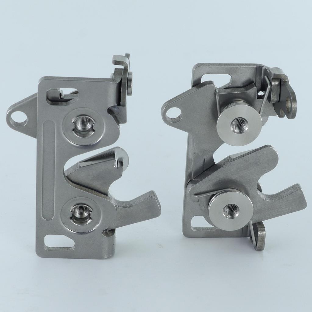 Large Two Stage Stainless Steel Rotary Door Latch with 2 Point Lever Release Push To Close Concealed Slam Lock Southco R4 Rotary