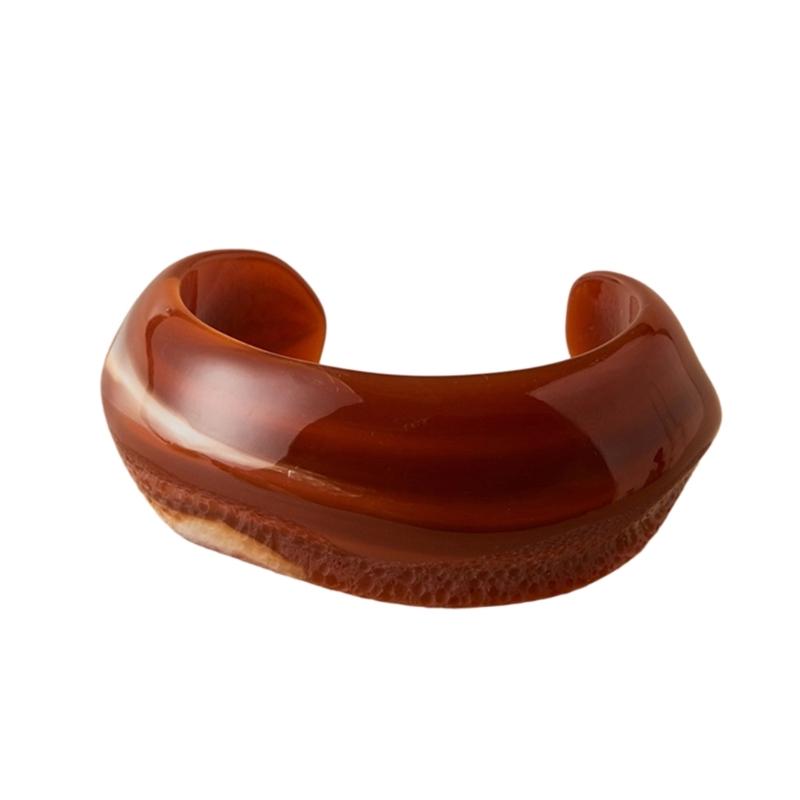 A52E Asymmetrical Opening Wrist Bangle Stylish And Adjustable Fashion Wristband Hand Chain For Most Outfits