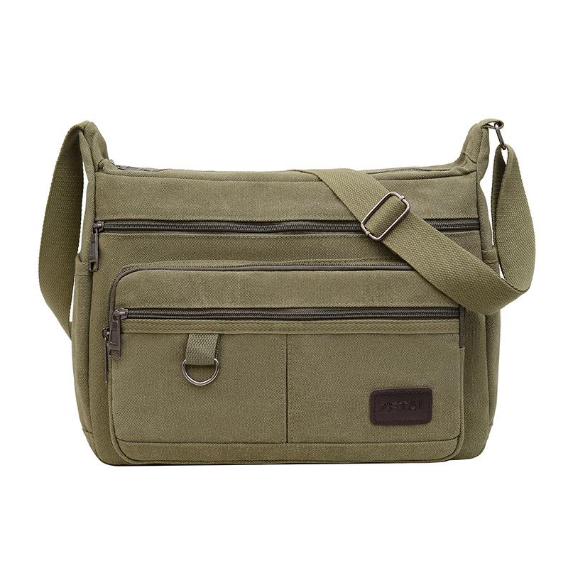 

Men s Large Wear-Resistant Canvas Tool Bag - Durable, Thickened, Crossbody for Construction Site армія зелений колір