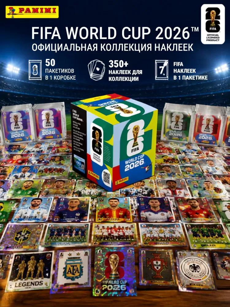 Panini FIFA World Cup 2026 Official Album + 28 Stickers 2026 World Cup Collector's Album for Football Fans