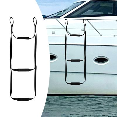 Boat Rope Ladder Climbing Aid Nylon Webbing Accessory Multipurpose Portable Anti Skidding Steps for