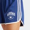 Adidas Originals Vrct Graphic Shorts Letter Logo Print Striped Color Block Casual Shorts Women Shorts Dark-Blue IT9854