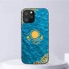Custodia per telefono bandiera Kazakistan per Iphone 11 12 Mini 13 14 Pro Xs Max X 8 7 6s Plus 5 Se Xr Shell