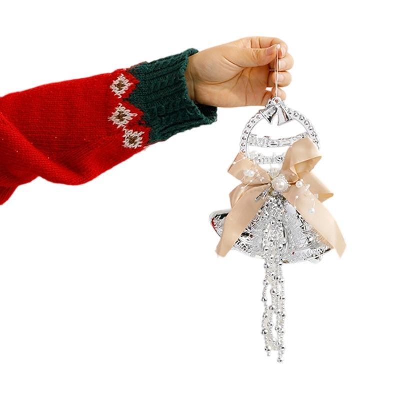 Celebratory Tune Bells Decoration Set Multi Use PVC Hanging Garnishes For Christmas Door Wall And Tree