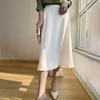 Women's Summer Mulberry Silk High Waist A-line Midi Skirt