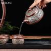 NLSLASI Authentic Yixing Teapot Tea Pot Raw Ore Custom Gift Purple Clay Tea Set Kettle Chinese Tea Ceremony Etiquette Teapot