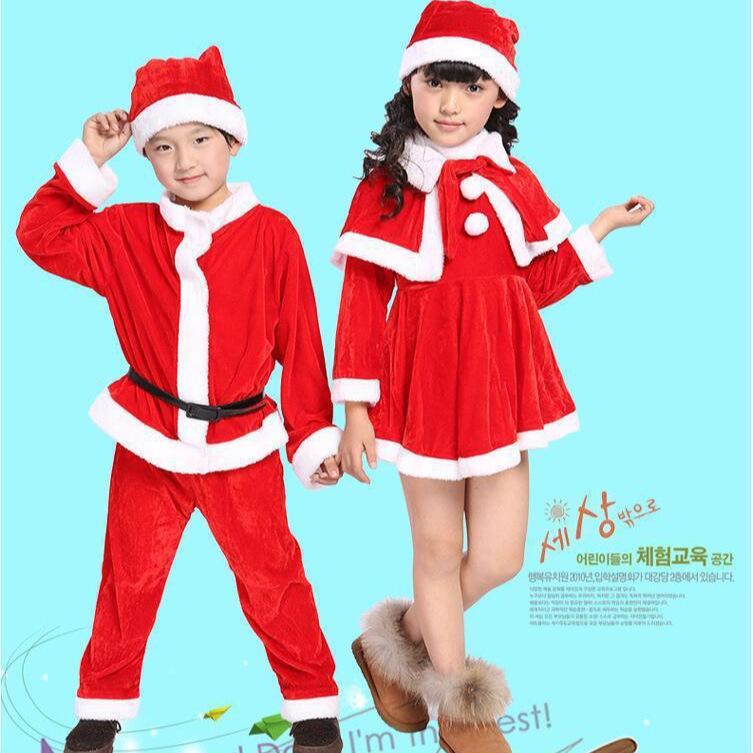 Kids' Santa Claus Christmas Performance Costume