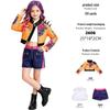 Cross-Border Demon Hunter Cosplay Rumi Costume: High-Quality Korean Wave Girl Group Stage Outfit