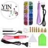 Flatback Rhinestone Setter Wand Hotfix Applicator Kit with 7 Tips, Hot Fix Tool Tool, for DIY Clothing Fabric Craft Projects Shoes Bags