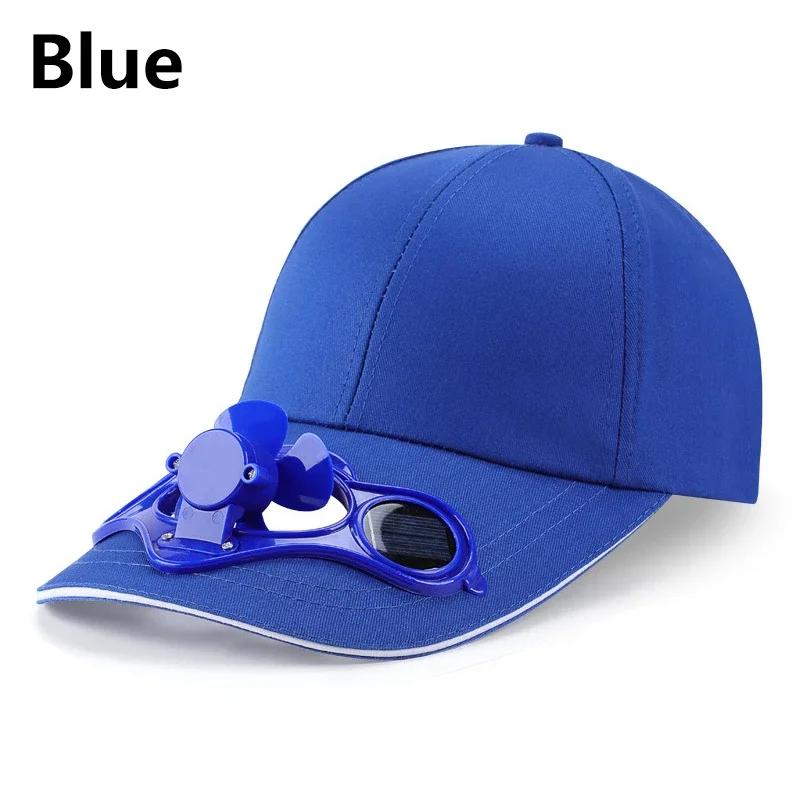 Sunscreen Solar Powered Fan Hat Summer Outdoor Sport Hats Sun Protection Cap With Solar Cool Fan Bicycling Climbing Baseball Cap