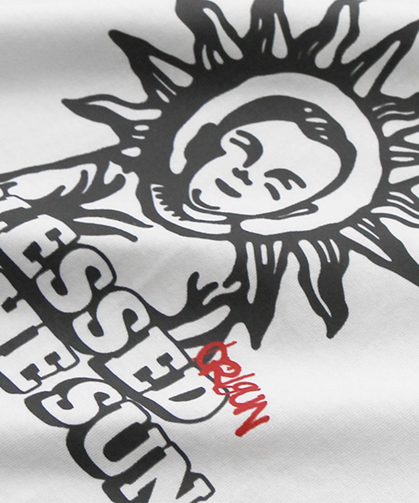 Keuligeon Blessed By The Sun 20S Semi-Oversized Short-Sleeve T-Shirt White