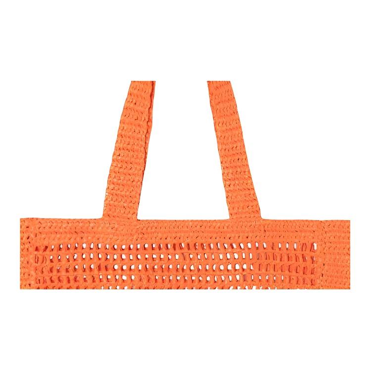 New Stussy Woven Tote Bag, Shopping Bag, Handbag, Shoulder Bag Unisex Orange 134263-ORAN-4