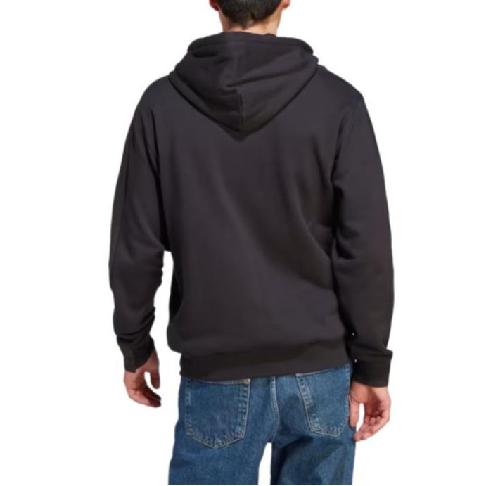 adidas Lounge French Terry Kapuzenpullover mit durchgehendem Reißverschluss für Herren Sweatshirt Schwarz IQ3422