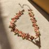 Multi Colours Girl Lace Gothic Choker for Women Sexy Fashion Peach Flower Blossoms Necklace Lady Neck Jewelry Accessories