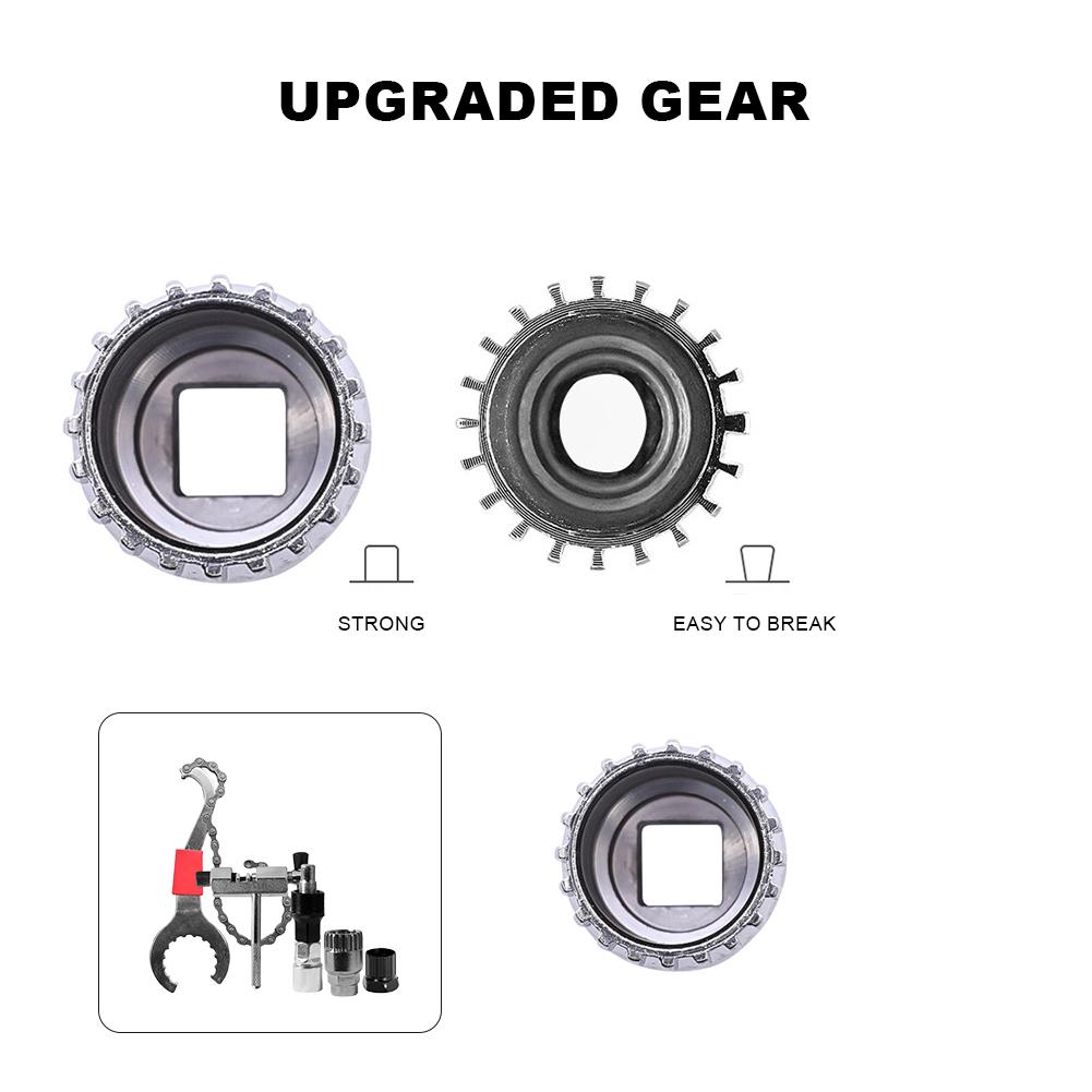 Wrench Cassette Bracket Extractor Sets Detachable Crank Puller Rust-Proof MTB Road Bike Repair Tools for 8/9/10 Speed Bike Chain