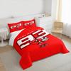 Marc Marquez 93 Red Ant Mascot Bedding set (1 duvet cover, 2 pillowcases, duvet not included), MotoGP Number Logo Art Print