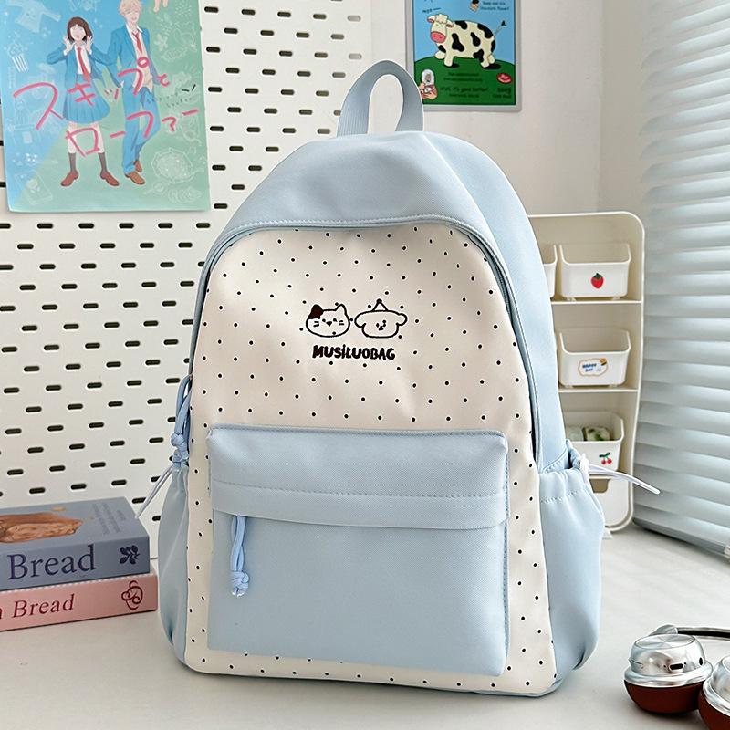 Schoolbag Japanese Ins New High-value Fresh College Style Backpack Junior High School Student Schoolbag Lightweight Large-capacity Backpack