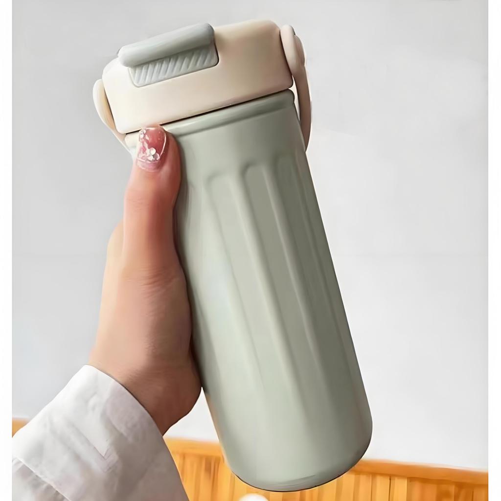 Stainless Steel MYEEDA Water with Stainless Steel Coffee with Easy To Direct Vacuum Coffee Cup Rust-Resistant, High-Quality Bottle, 500ml, Thermos,