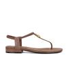 Summer new retro niche sandals women's thick heel soft sole not tired feet fashionable asymmetrical outer sandals versatile