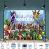Roblox Boys' Game Birthday Party Decoration Banner 5x3 Ethylene Photography Backdrop Cloth