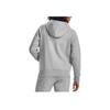 Under Armour Solid Color Letter Print Hooded Pullover Sweatshirt Women Tops Light-Grey 1379501-012