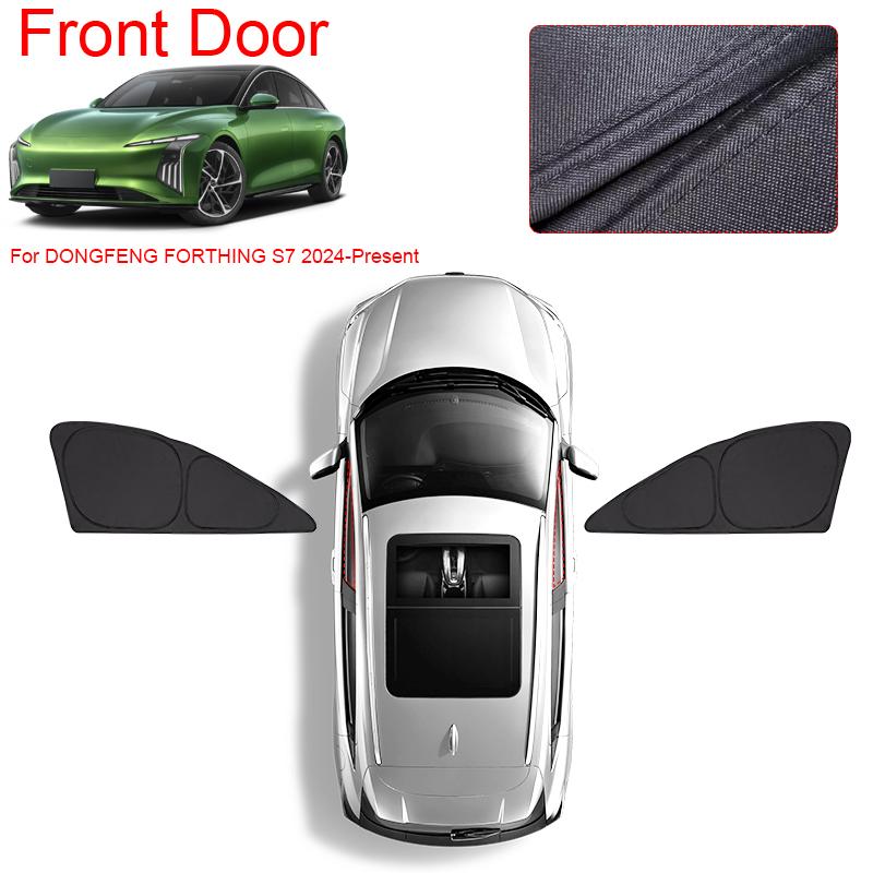 Car Black Window Privacy Sunshade For DONGFENG FORTHING S7 2024-2026 Anti-UV Heat Insulation Protect Cover Interior Accessory