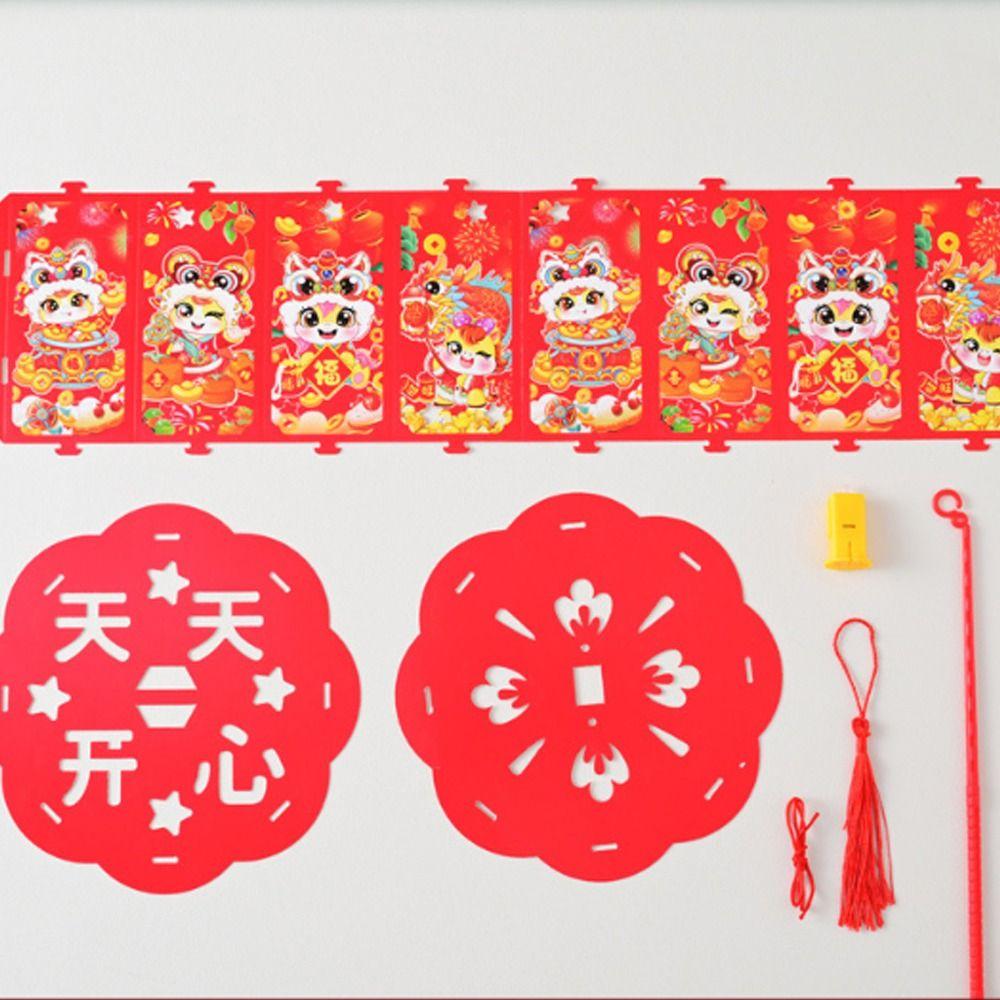 Handgefertigte Tierkreiszeichen Pferd Laterne Cartoon Handlaterne Traditionelles Fest