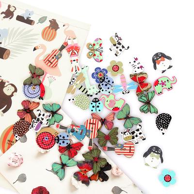 Artisanat Couture 10pcs les chats en bois Boutons-Embellissements pour Cardmaking