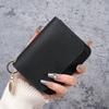 Fashion Solid Color Women Wallet Short PU Leather Bifold Coin Purse with Zipper Multi Slot Card Bag Travel