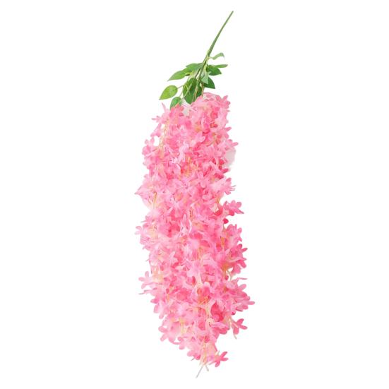 Wall Mounted Rattan Easy Care Decoration Multicolor Beautiful Simulation Wisteria Fake Flower for Balcony