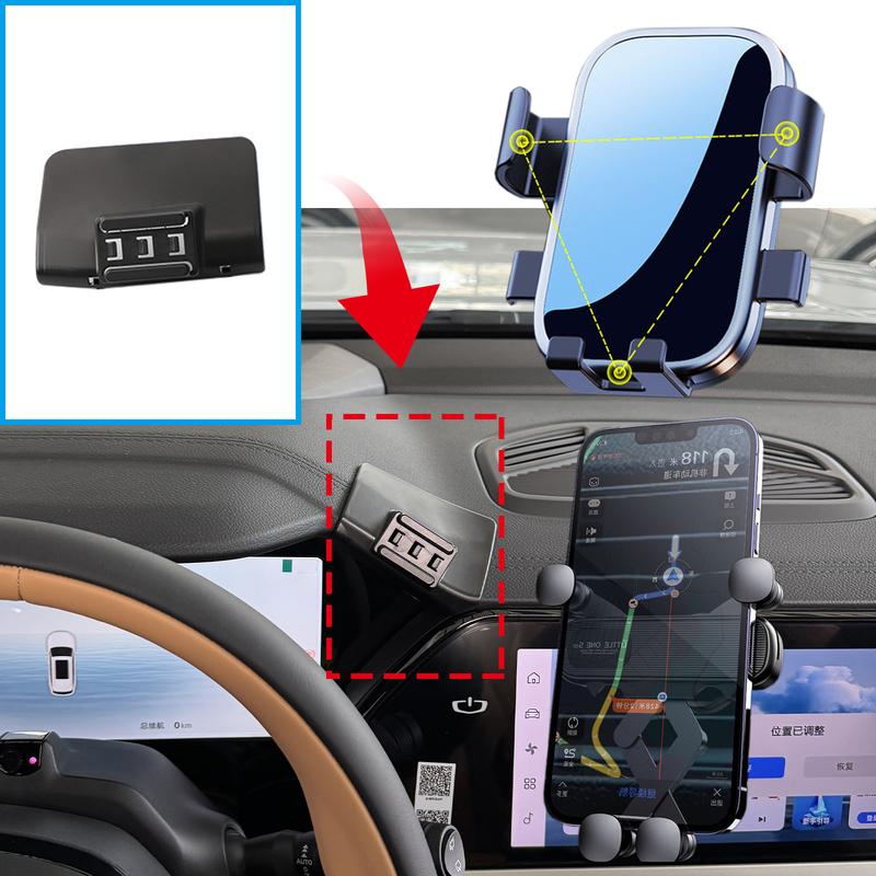 for Geely Monjaro KX11 2024 2025 Phone Holder Screen Fixed Navigation Bracket Base Wireless Charging Accessories