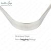 HealthAndYoga™ SteloSwipe Lite Stainless Steel Tongue Cleaners Disposable Metal Tongue Scrapers Bulk Pack Pack of 12 Oral Hygie