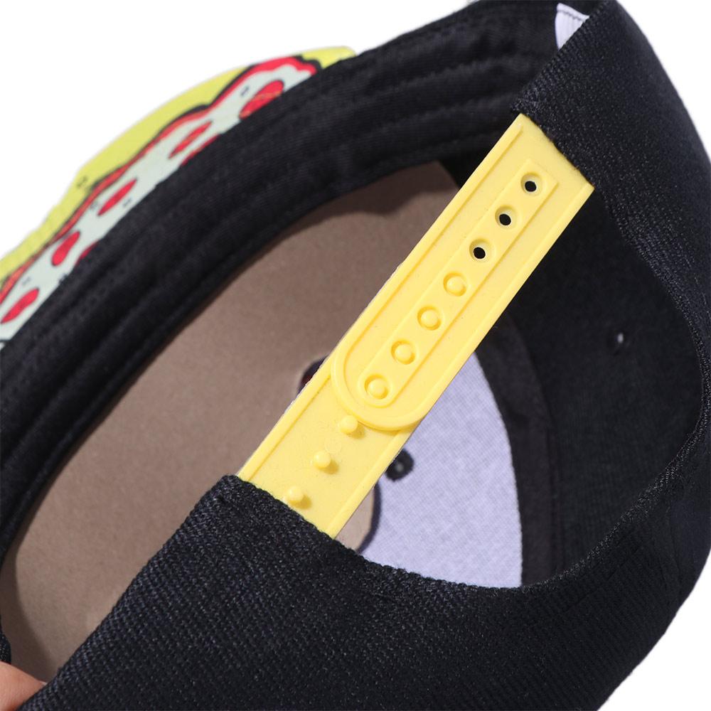 Korean Style Pizza Baseball Cap Letter Embroidery Peaked Cap Casual Sun Hat  Girl